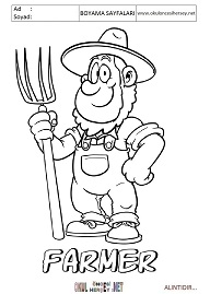 ingilizce boyama sayfaları